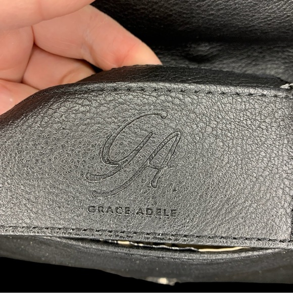 GRACE ADELE Black Studded & Rhinestone Convertible Purse - Picture 4 of 5